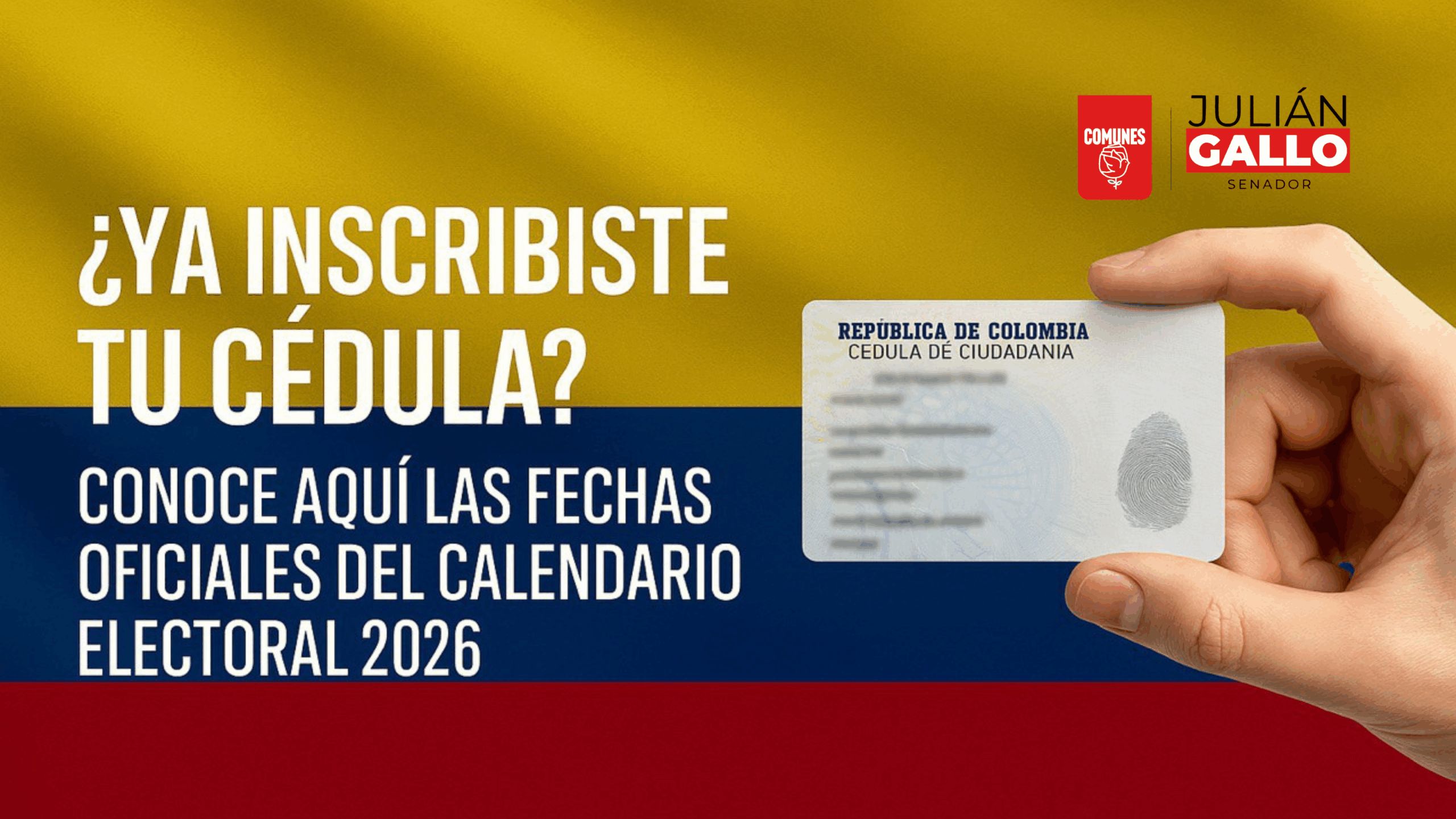 inscribiste tu cédula